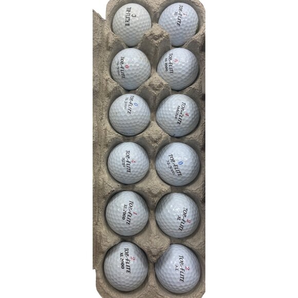 Lot Of 24 Used Golf Balls Top-Flite XL Distance & More Mixed Colors 95d - Picture 2 of 4